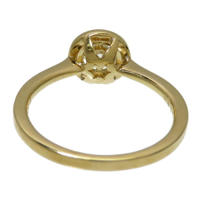 10.5号 ダイヤモンド(推定G-VSクラス) 0.14ct リング・指輪 K18  