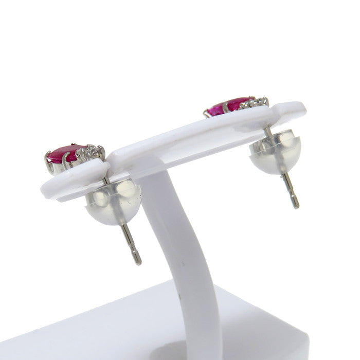 スタッド ルビー 0.46×2ct ダイヤモンド 計0.04×2ct ピアス Pt900プラチナ 0.7g レディース
【中古】【真子質店】【NN】




【IMaMa】