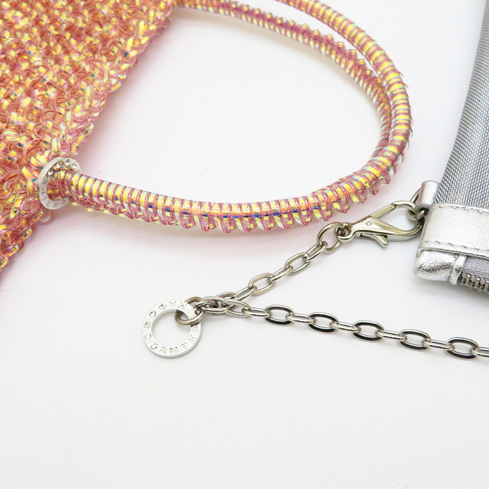 美品】ANTEPRIMA ワイヤーバッグ　2way ピンクシルバー ANTEPRIMA/アンテプリマ】 ワイヤーバッグ ハンドバッグ