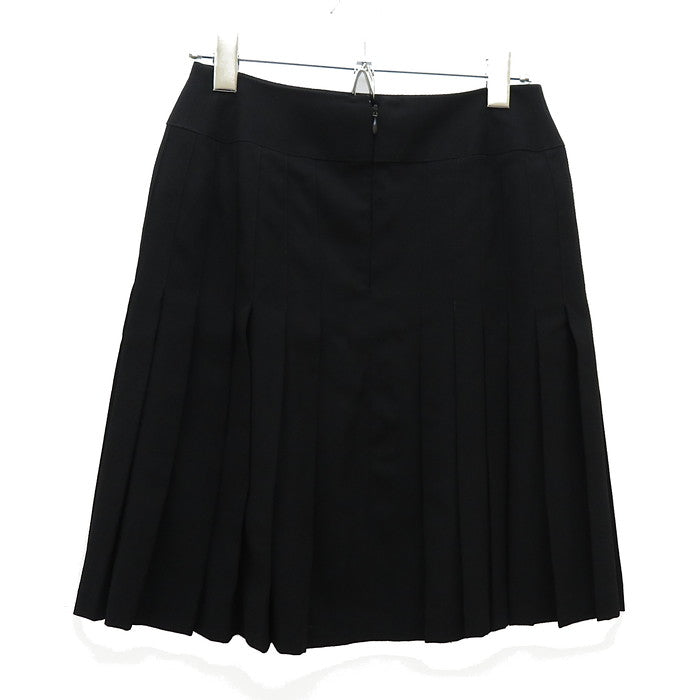 【断捨離SALE】CHANEL プリーツスカート シャネルCHANEL コットンタックプリーツスカート 黒36 | DC