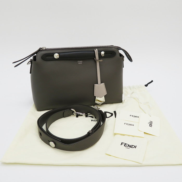 FENDI/フェンディ】 8BL146 バイザウェイ ミディアム 2WAY ハンドバッグ カーフ チャコールグレー×黒×パウダーグレー レ –  真子質店 PawnShopMAKO