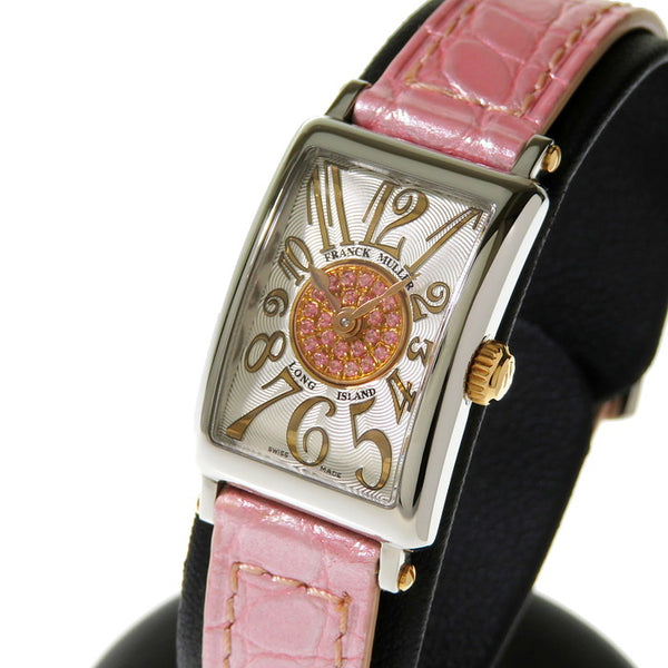 【FRANCK MULLER/フランクミュラー】 ロングアイランド プティ パスティーユ 802QZRELCD1PPSSTGLTD AC 100本限定 腕時計 ステンレススチール/K18PGピンクゴールド/クロコダイルレザー/ピンクサファイア クオーツ シルバー レディース
【中古】【真子質店】【GD】




【MaMaxx】