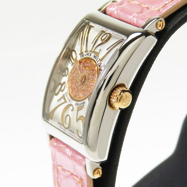 【FRANCK MULLER/フランクミュラー】 ロングアイランド プティ パスティーユ 802QZRELCD1PPSSTGLTD AC 100本限定 腕時計 ステンレススチール/K18PGピンクゴールド/クロコダイルレザー/ピンクサファイア クオーツ シルバー レディース
【中古】【真子質店】【GD】




【MaMaxx】