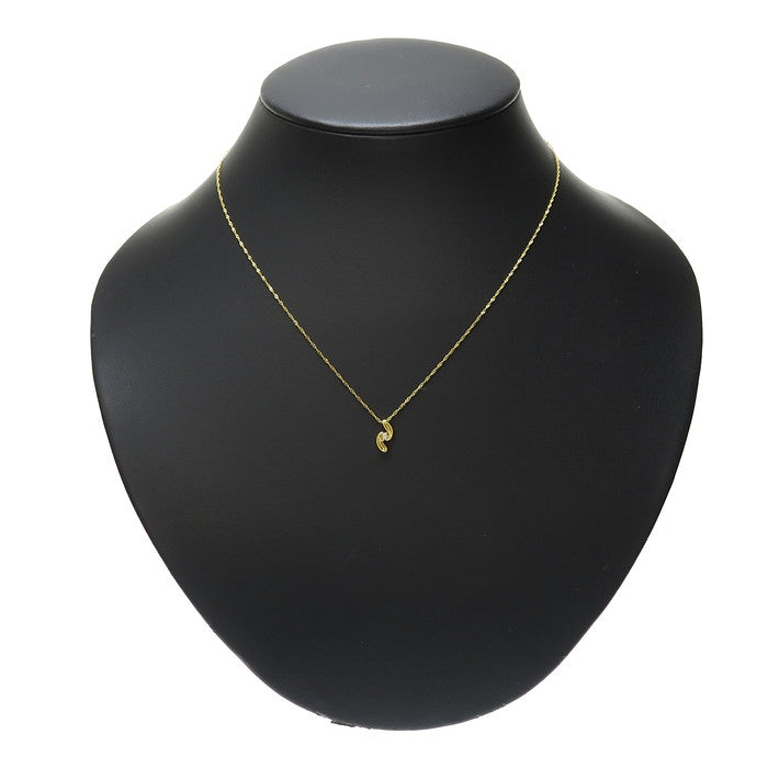 ダイヤモンド 0.03ct ネックレス K18ゴールド 18金 1.4g 41cm 
