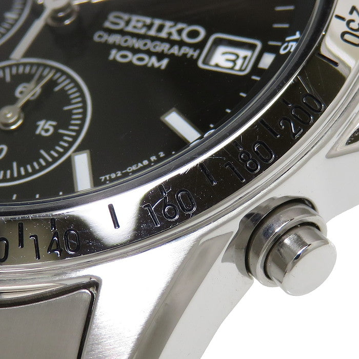 SEIKO/セイコー】 7T92-0DW0 クロノグラフ 腕時計 ステンレススチール クオーツ 黒 メンズ 【中古】【真子質店】【NN】 – 真子質店  PawnShopMAKO