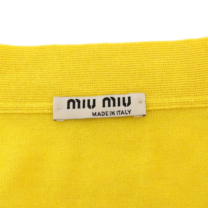 【MIUMIU/ミュウミュウ】 カーディガン カシミヤ/シルク イエロー レディース【中古】【真子質店】【NN】




【TT】