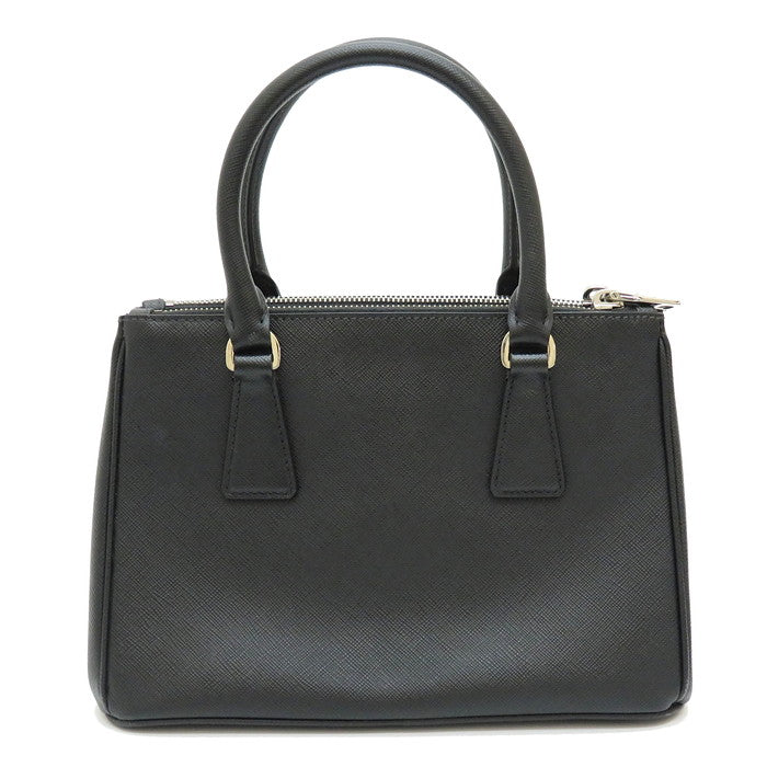 【PRADA/プラダ】 1BA896 ガレリアスモール 2WAY ハンドバッグ サフィアーノレザー NERO レディース【中古】【真子質店】【GD】,  【KIMo】