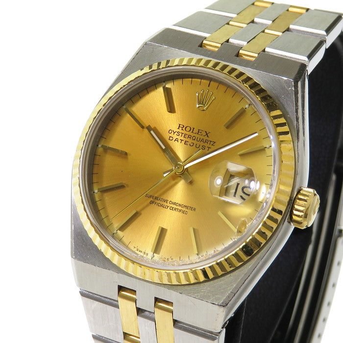 ROLEX/ロレックス】 17013 オイスター デイトジャスト コンビ ※電池
