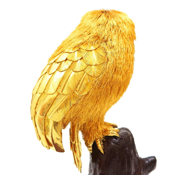 純金 光則/大淵武則 金工作家 フクロウ/梟/ふくろう みつのり/ミツノリ 