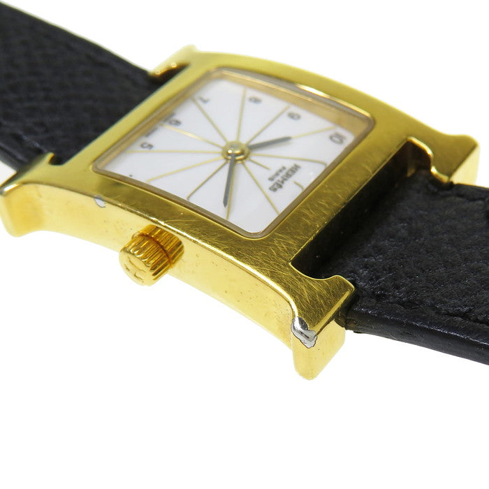 HERMES HH1.201 Hウォッチ クォーツ レディース 腕時計 イエロー エルメス HERMES Hウォッチ HH1 201 レディース 腕時計 ゴールド