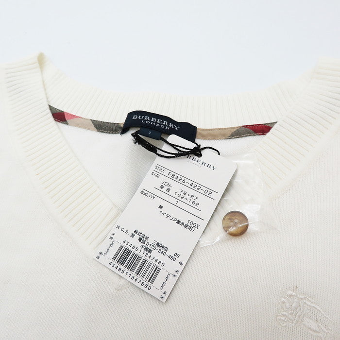 BURBERRY/バーバリー】 サマーニット 半袖 ニット コットン100％ ホワイト レディース【中古】【真子質店】【NN】 【DD】 – 真子質店  PawnShopMAKO