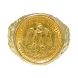 11号 メキシコ 2ペソ 金貨 コイン リング・指輪 K22ゴールド 22金/K18 ...