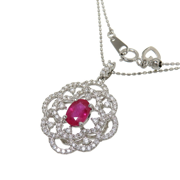 ルビー 1.231ct ダイヤモンド 計0.52ct ネックレス Pt900プラチナ/K18WGホワイトゴールド 18金 4.9g 45cm レディース
【中古】【真子質店】【NN】




【MoKT】
