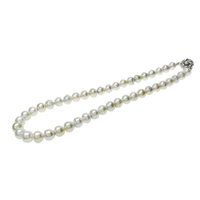 白蝶真珠(バロックパール) 10～11mm ネックレス シルバー 69.4g 45cm