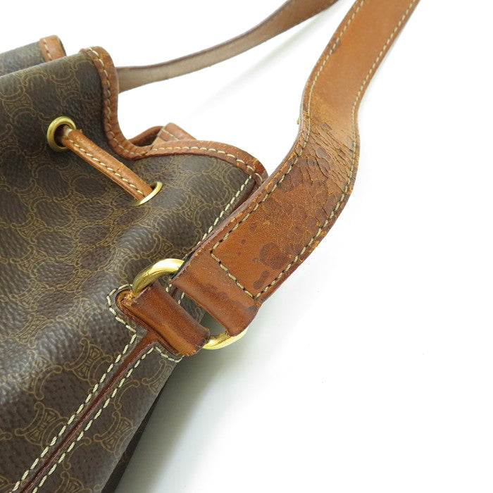 CELINE/セリーヌ】 M95 マカダム柄 巾着 ショルダーバッグ