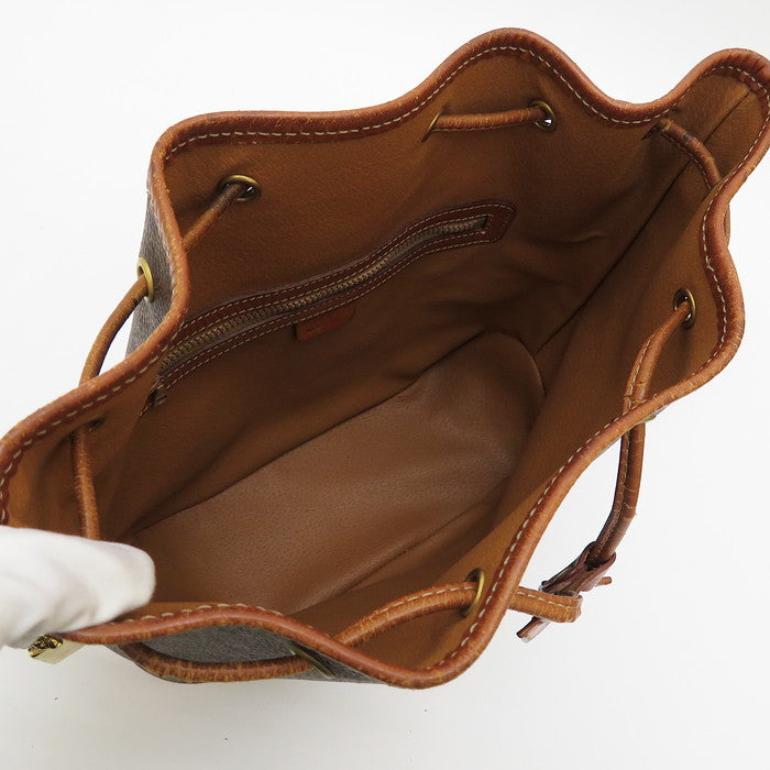 CELINE/セリーヌ】 M95 マカダム柄 巾着 ショルダーバッグ