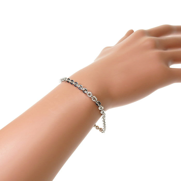 K18WG ブレスレット 約2g ホワイトゴールド ブレスレット K18WGホワイトゴールド 18金 2.9g 17cm ユニセックス
