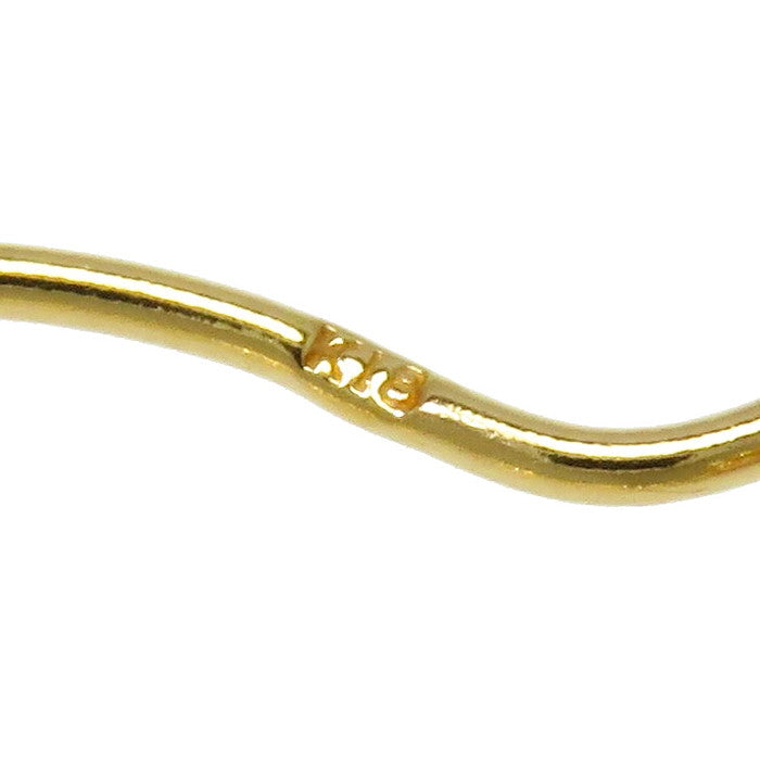 フック マルチサファイア ピアス K18ゴールド 18金 1.7g レディース 