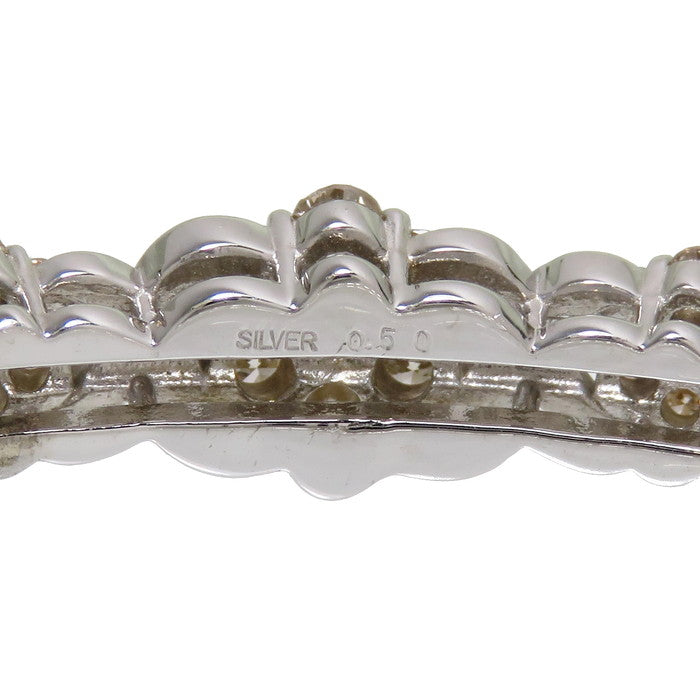 伸縮 ダイヤモンド 計0.50ct ブレスレット シルバー 6.0g 16～26cm 