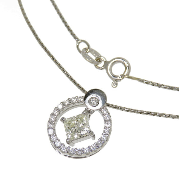 ダイヤモンド(推定K-VS1-プリンセス)  0.56ct ダイヤモンド 計0.20ct ネックレス Pt900プラチナ/K14WGホワイトゴールド 14金 4.6g 40cm レディース
【中古】【真子質店】【NN】




【DMax】