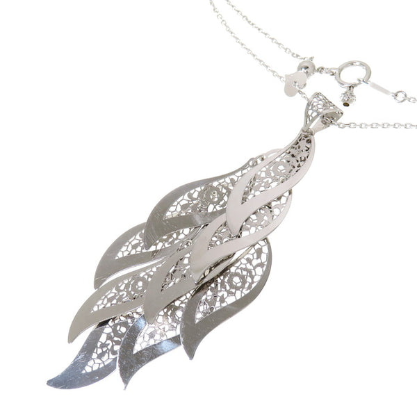 ま*♪様 美品　ホワイトパール ロングネックレス　K18WG 112cm ま*♪様 美品 ホワイトパール ロングネックレス K18WG 112cm
