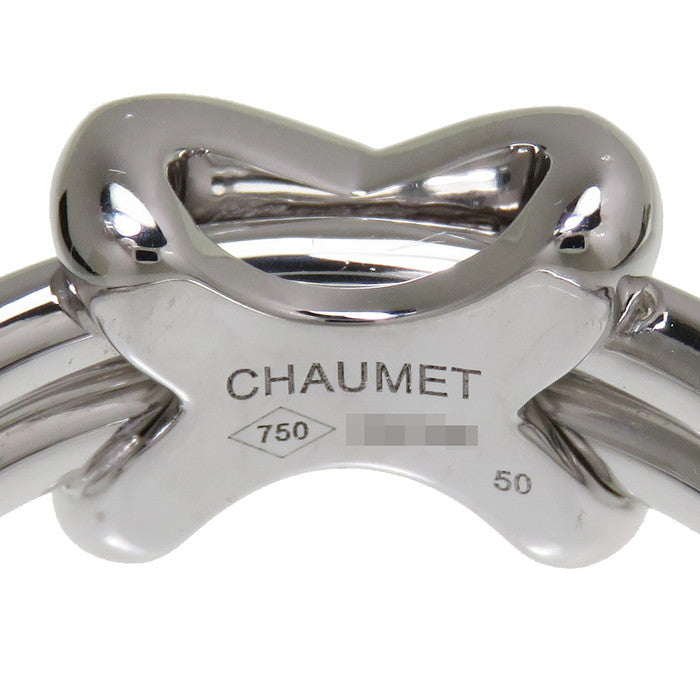 CHAUMET ショーメ 750 K18 ホワイトゴールド リアンドゥショーメ ダイヤリング ハート #51（10.5号） 3.8g A 管理番号：C-8513