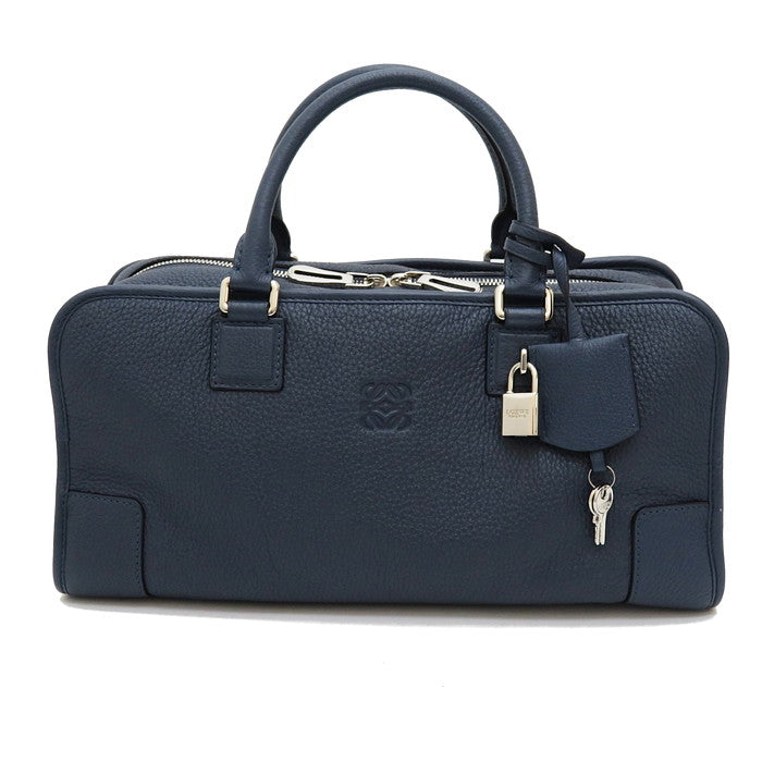 Loewe ネイビー　ヴィンテージ　ハンドバッグ LOEWE/ロエベ】 アマソナ35 ヴィンテージ ハンドバッグ カーフ