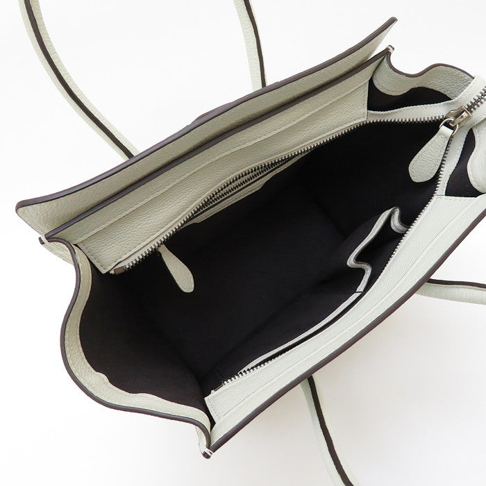 【CELINE/セリーヌ】 167793 ラゲージ　マイクロ ショッパードラムドカーフスキン ハンドバッグ カーフ ライトグレー レディース【中古】【真子質店】【BL】




【IMoDx】