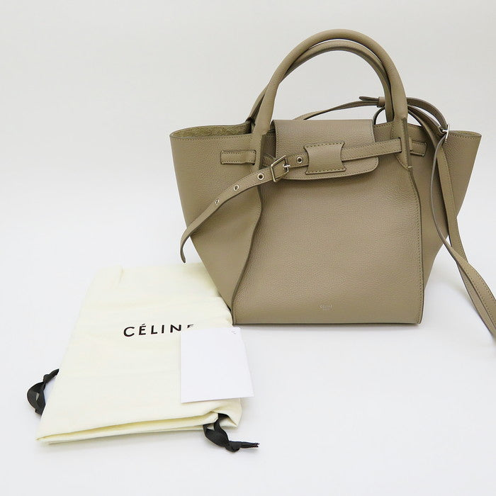 CELINE/セリーヌ】 183313 ビッグバッグスモール ハンドバッグ レザー ライトトープ レディース【中古】【真子質店】【GD】 – 真子質店  PawnShopMAKO