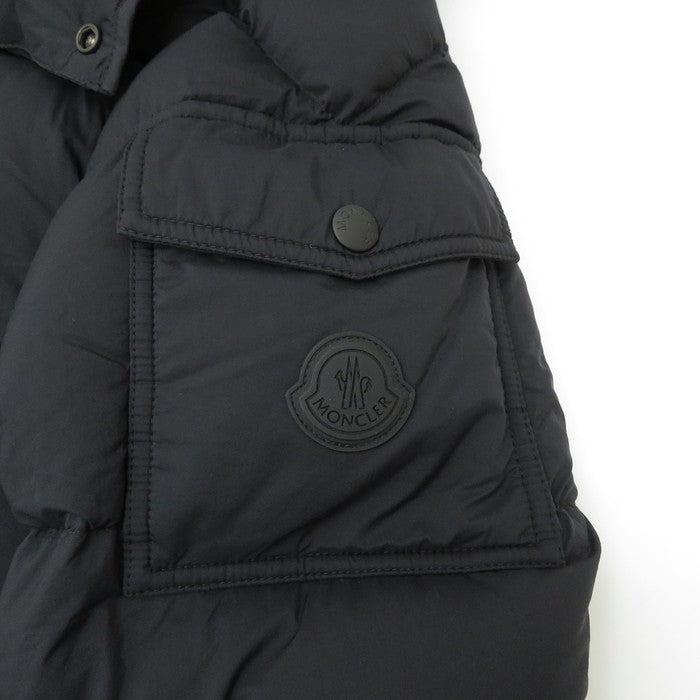 【MONCLER/モンクレール】 F20911B54410 マウレス ▲社外ワッペン付 ダウンジャケット ナイロン/ダウン/フェザー 黒  メンズ【中古】【真子質店】【GD】, 【MiIx】