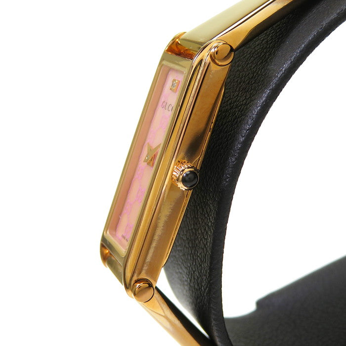 【正規】グッチ 1Pダイヤ バングルウォッチ シェル クォーツ 腕時計（未使用　展示品） 腕時計