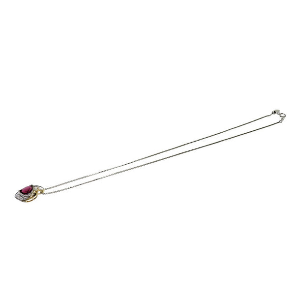 【DESIGNER JEWELRY/作家ジュエリー】 奥村佳彦 コンビ ロードライトガーネット 3.74ct ダイヤモンド 計0.27ct ネックレス Pt900プラチナ/K18ゴールド 18金/Pt850プラチナ 11.6g 45cm レディース
【中古】【真子質店】【NN】




【DIx】