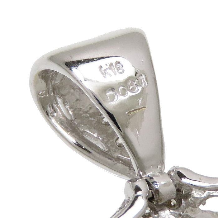 2WAY ブローチ兼用 ダイヤモンド 計0.81ct ペンダントトップ K18WG