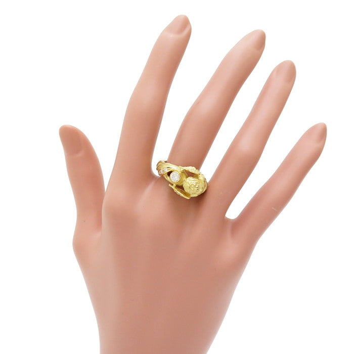 12.5号 エンジェル/天使 ダイヤモンド 計0.19ct リング・指輪 K18 
