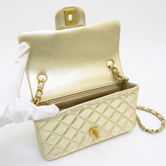 CHANEL/シャネル】 マトラッセ20 チェーン ショルダー メタリック