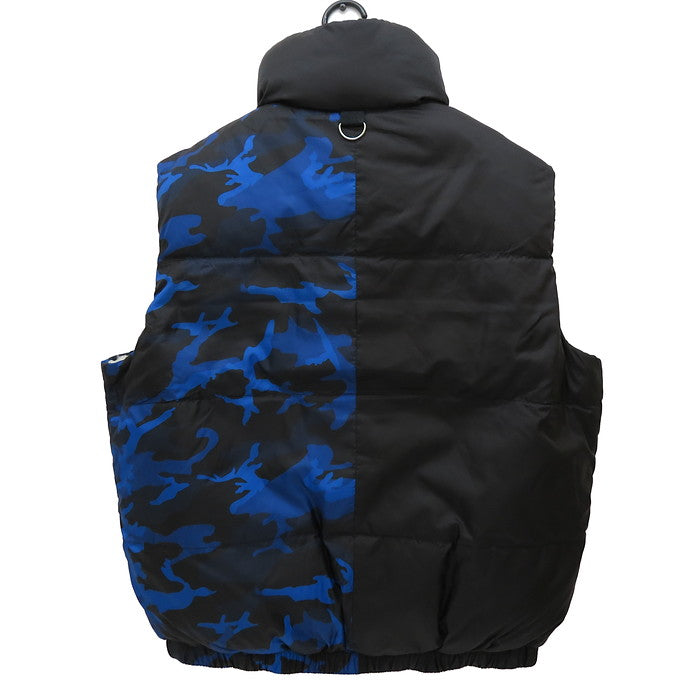 トミーヒルフィガー　ダウンベスト　リバーシブル　黒　テカテカ　光沢　白　drip TOMMY HILFIGER/トミーヒルフィガー】 リバーシブル ダウンベスト