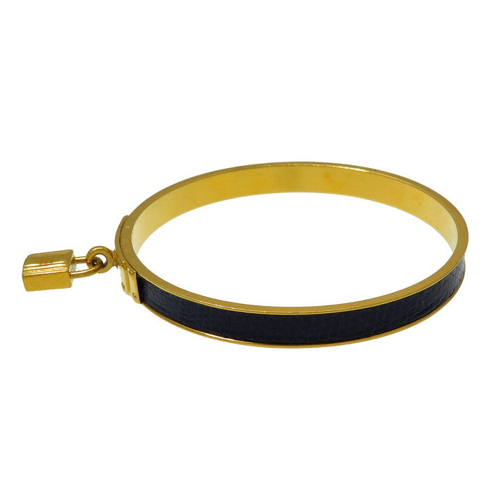 HERMES/エルメス】 ケリーバングル ブレスレット リザード/GP 26.8g