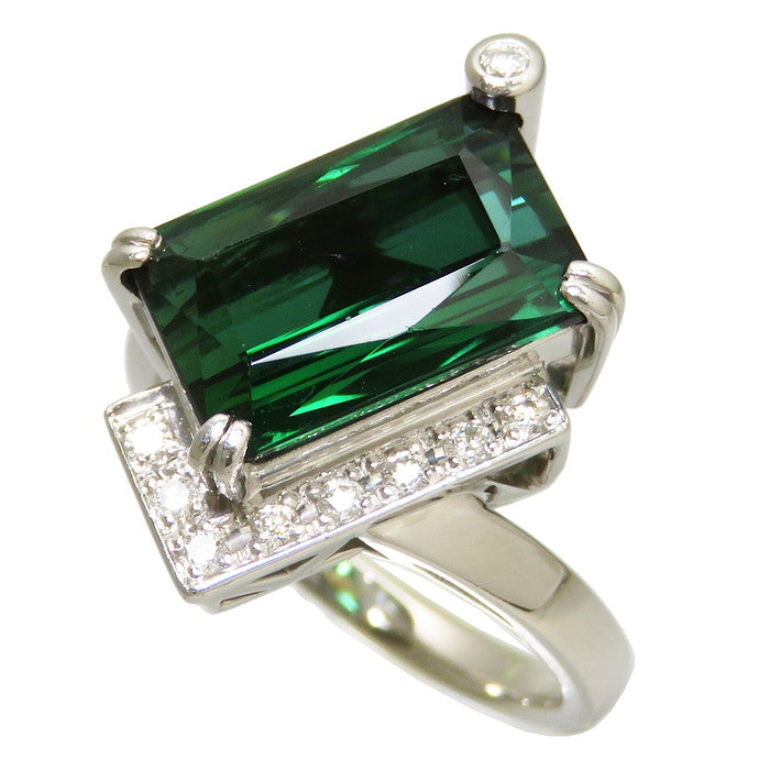 14号【DESIGNER JEWELRY/作家ジュエリー】 ショー・ヤマガタ コンビ バーデライトトルマリン 5.72ct ダイヤモンド 計0.15ct リング・指輪 Pt900プラチナ/K18ゴールド 18金 10.7g レディース
【中古】【真子質店】【NN】




【YMaMi】