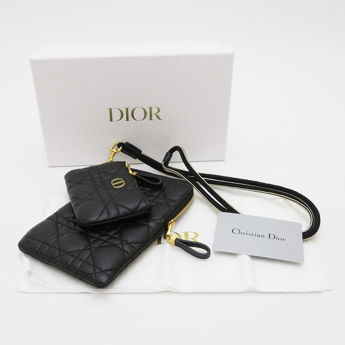 Dior/ディオール】 S5036UWHC M900 カロ マルチファンクション ポーチ カナージュ ショルダーバッグ カーフ 黒 レディ –  真子質店 PawnShopMAKO