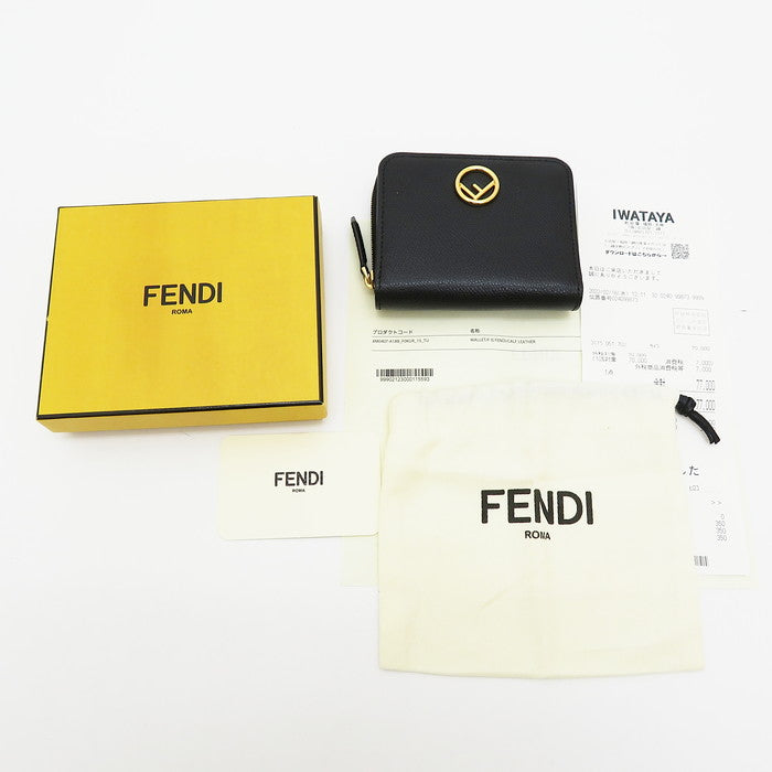 FENDI/フェンディ】 エフイズフェンディ 8M0407 コンパクトジップ ミニウォレット 二つ折り財布 カーフ 黒 ユニセックス【中古 –  真子質店 PawnShopMAKO