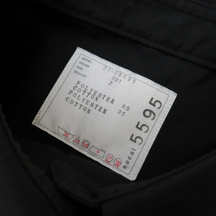 Sacai/サカイ】 21-05595 レースドッキングシャツ 半袖シャツ