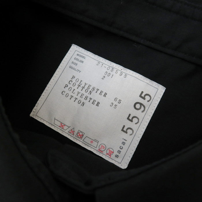 Sacai/サカイ】 21-05595 レースドッキングシャツ 半袖シャツ 