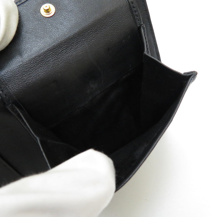 CHANEL/シャネル】 ココマーク 二つ折り財布 5番台/キャビアスキン 黒