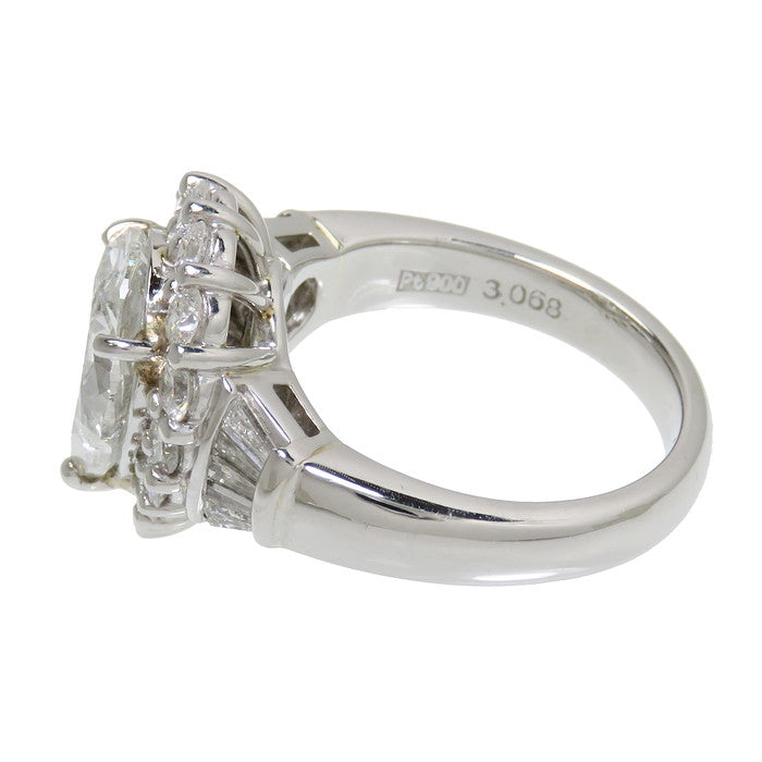 10.5号 △LDH ペアシェイプダイヤモンド(H-I1) 3.068ct ダイヤモンド 計1.13ct リング・指輪 Pt900プラチナ –  真子質店 PawnShopMAKO