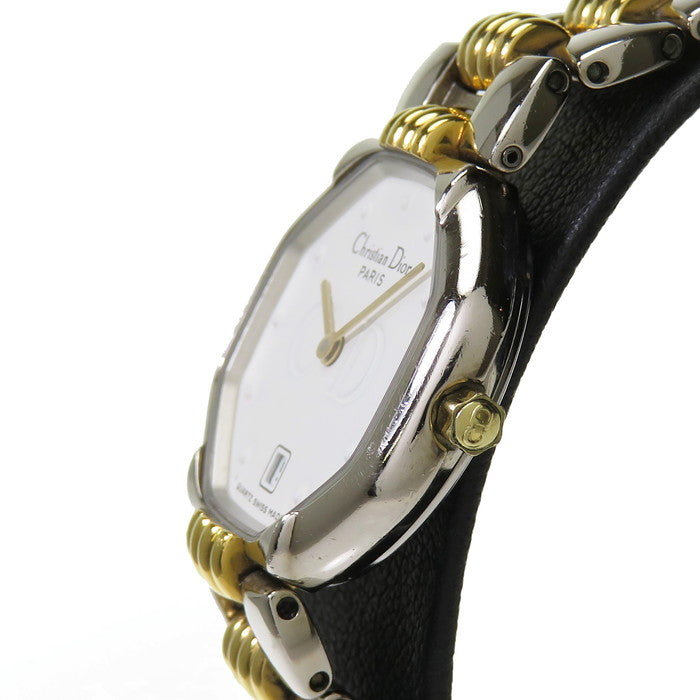 【動作OK】Christian Dior ディオール 腕時計 オクタゴン コンビ