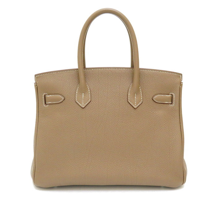 HERMES/エルメス】 バーキン30 ハンドバッグ トゴ エトゥープ シルバー