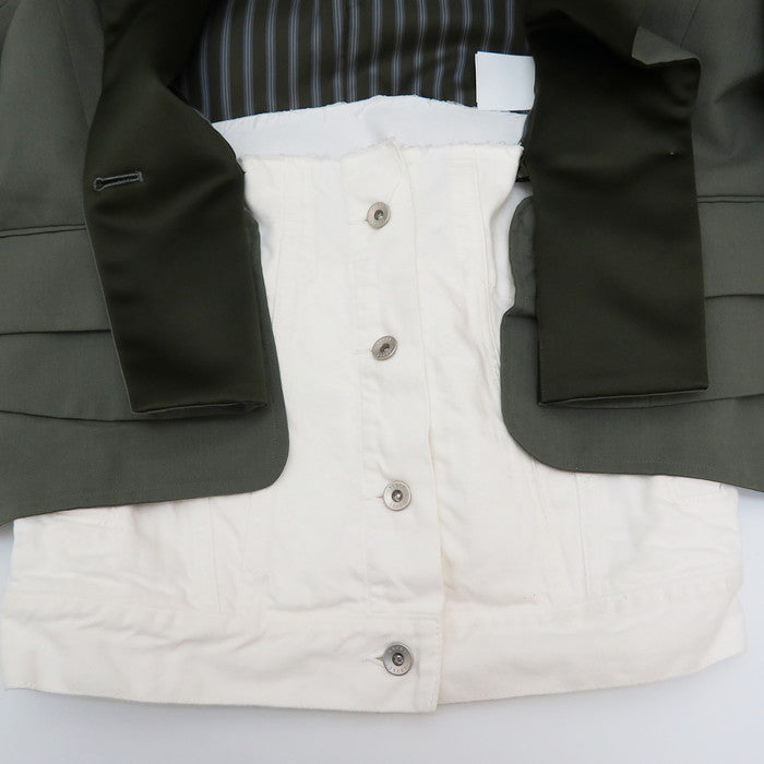 サカイ 23SS ウール×ポリエステル ジャケット 1 レディース