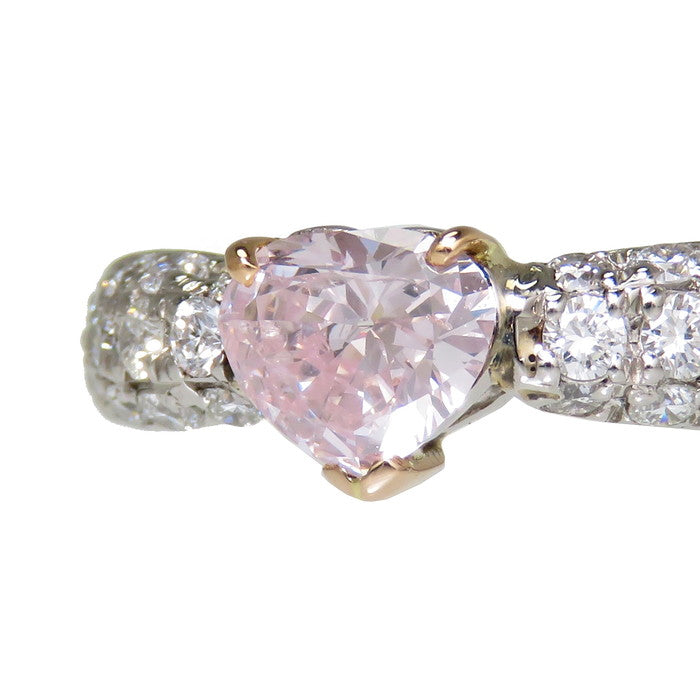 12号 ハート ピンクダイヤモンド 0.547ct ダイヤモンド 計0.41ct 