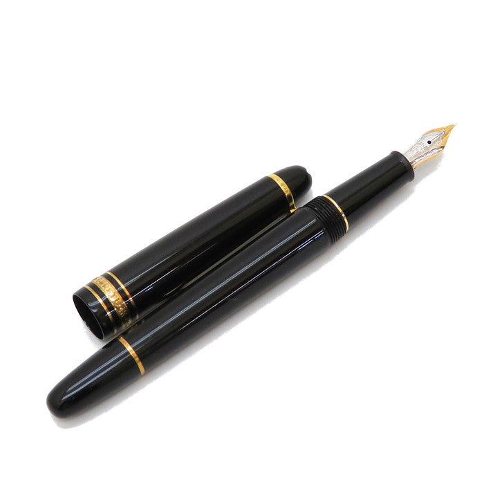 【MONTBLANC/モンブラン】 マイスターシュテュック カートリッジ式 14K/585 #145 万年筆 ブラック  ユニセックス【中古】【真子質店】【GN】, 【Mix】