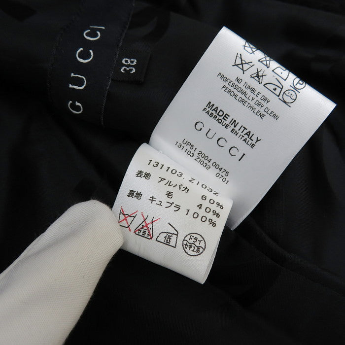 GUCCI/グッチ】 131103 Z1032 ハーフコート ウール/アルパカ